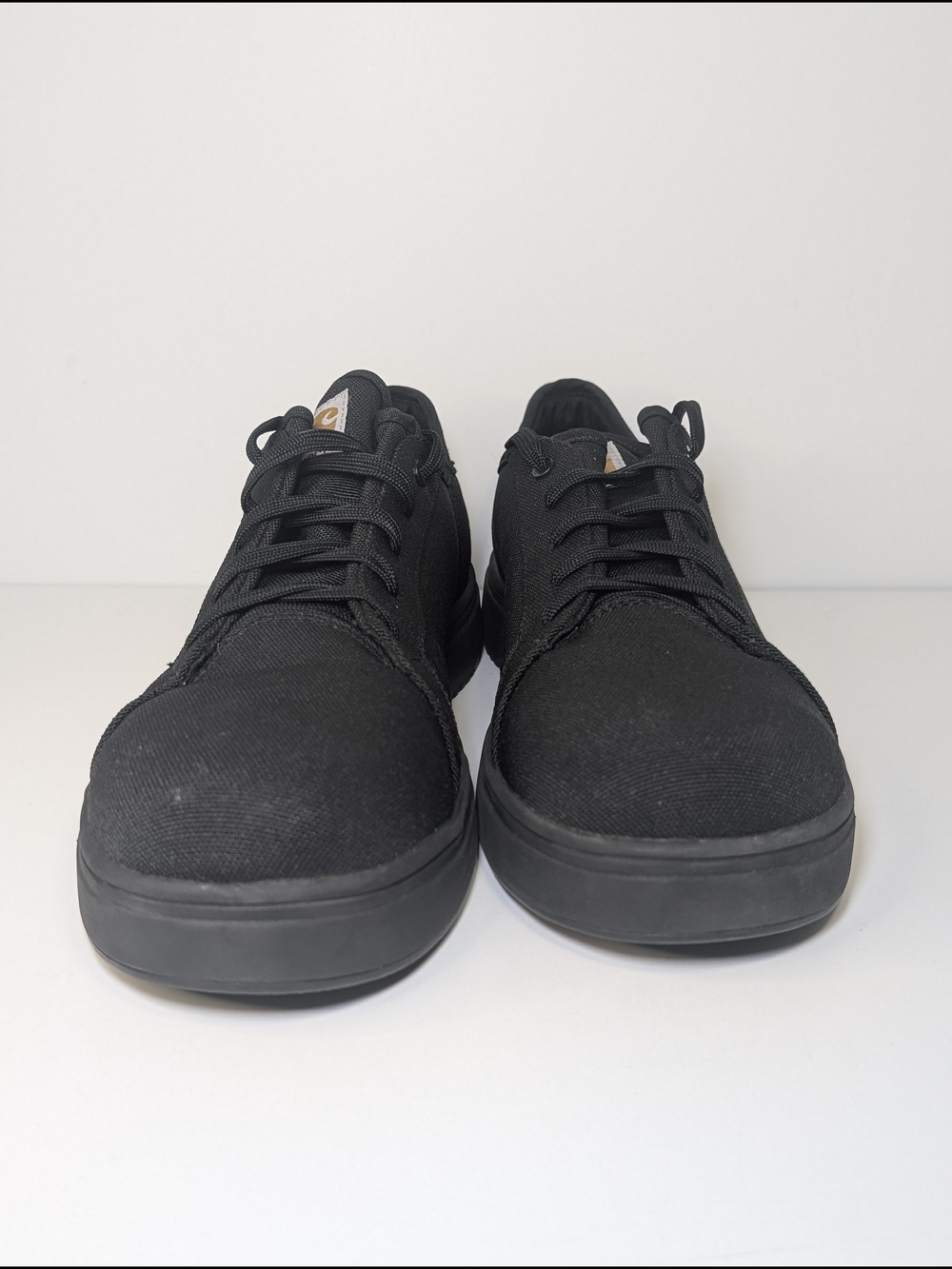 Carhartt Detroit Low Nano Toe Mens 9 Black Canvas Work Safety Sneakers - Picture 3 of 8